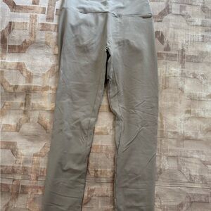 Gray High-Waisted Leggings